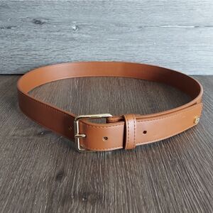 Anne Klein Tan Faux Leather Belt Medium